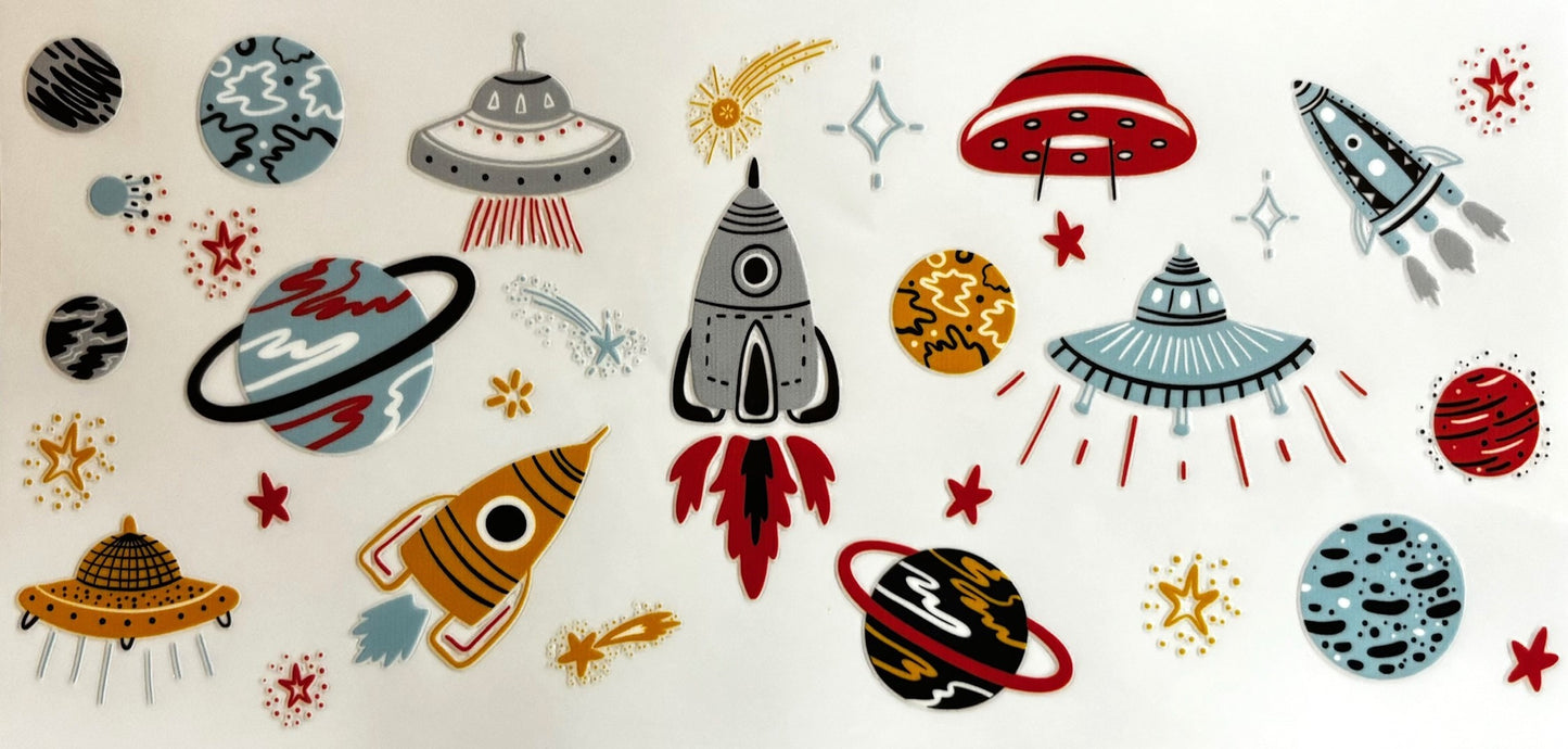 Decal - UFO In Space