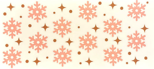 Decal - Pink Snowflakes