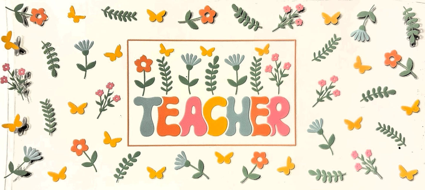 Decal - Teacher Flowers