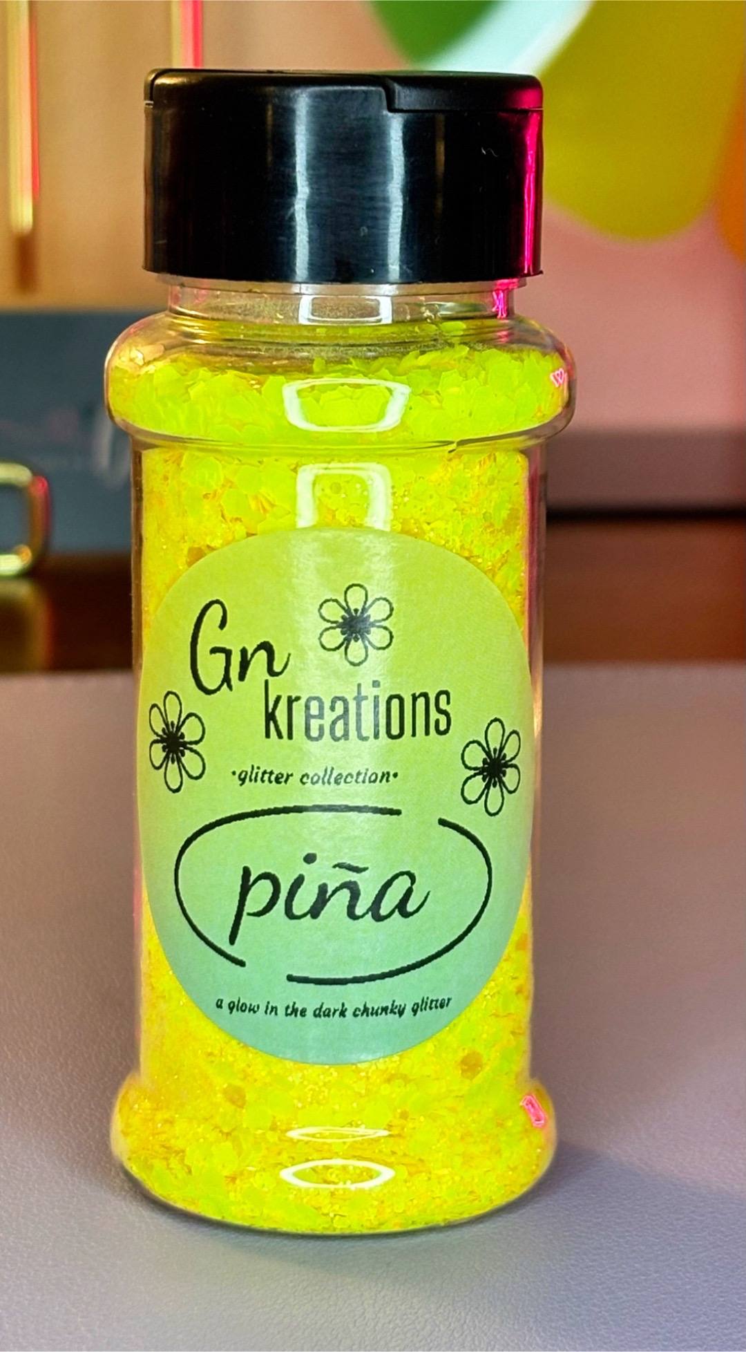 GLOW IN THE DARK Glitter - Pina (GN Kreations)